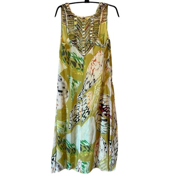 Anthropologie Leifsdottir Shell Silk Butterfly Wing Dress - Picture 14 of 15